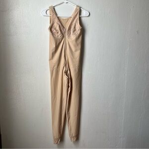 Taylor & Taylor Beige Body Suit Compression Garment Latex Free Body Shaper Sz M